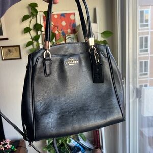 Coach Black Leather Satchel